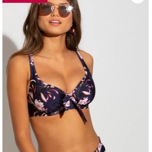 Pour Moi Bikini Top in Navy